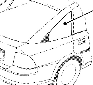 Szyba karoseryjna tylna prawa VECTRA B hatchback (zielona)
